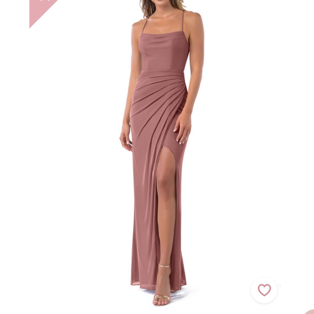 Azazie Kalea Bridesmaid Dress Desert Rose